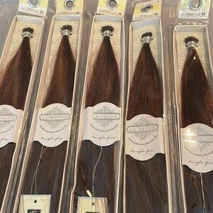 16” human hair I tip lot. Color 33 you get 5 packages.